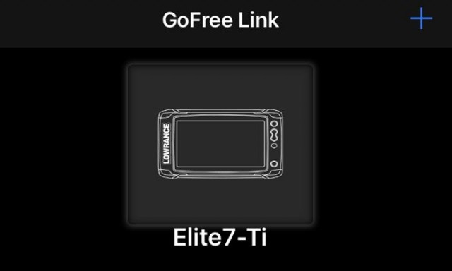  Lowrance Elite-7TiをGoFree Wi-fiでスマホ・タブレットに繋ぐ の写真